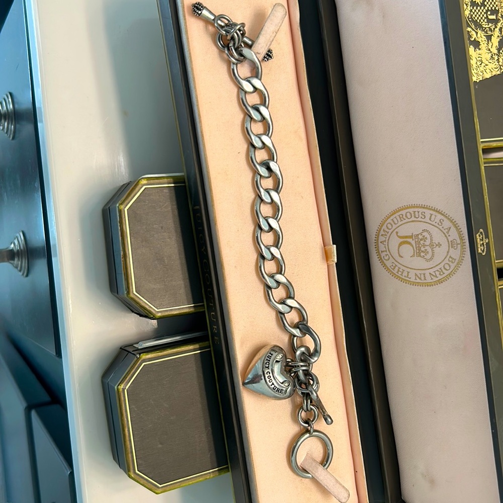 Juicy Couture Silver Charm Bracelet